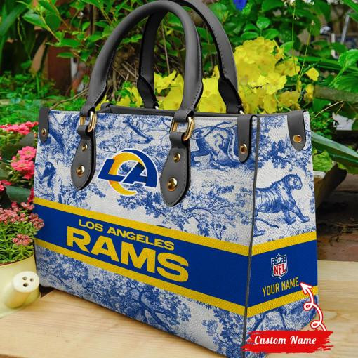 Los Angeles Rams Personalized Leather Hand Bag  - Image 2
