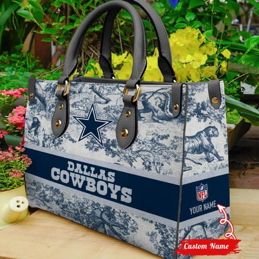 Dallas Cowboys Personalized Leather Hand Bag  - Image 2