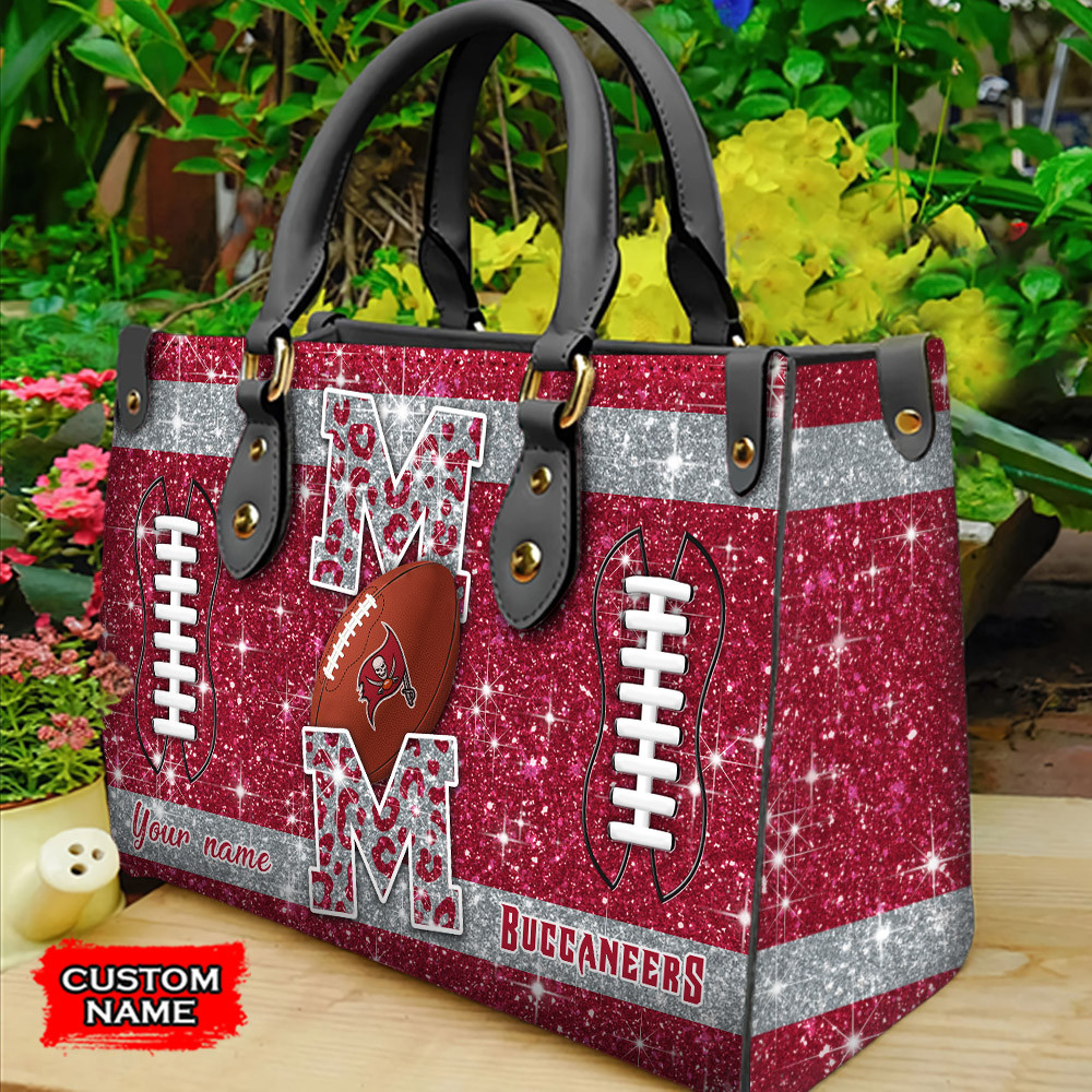 Tampa Bay Buccaneers Personalized Leather Hand Bag  - Image 2