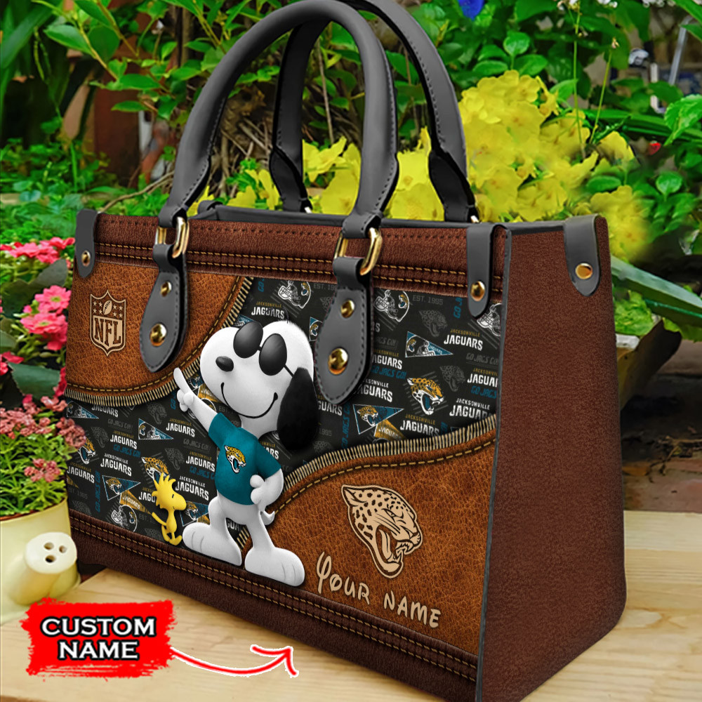 Jacksonville Jaguars Personalized Leather Hand Bag  - Image 2