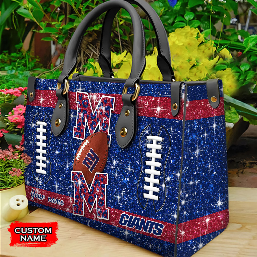 New York Giants Personalized Leather Hand Bag  - Image 2