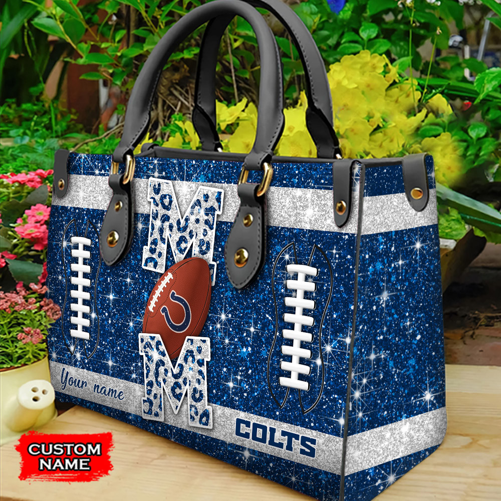 Indianapolis Colts Personalized Leather Hand Bag  - Image 2