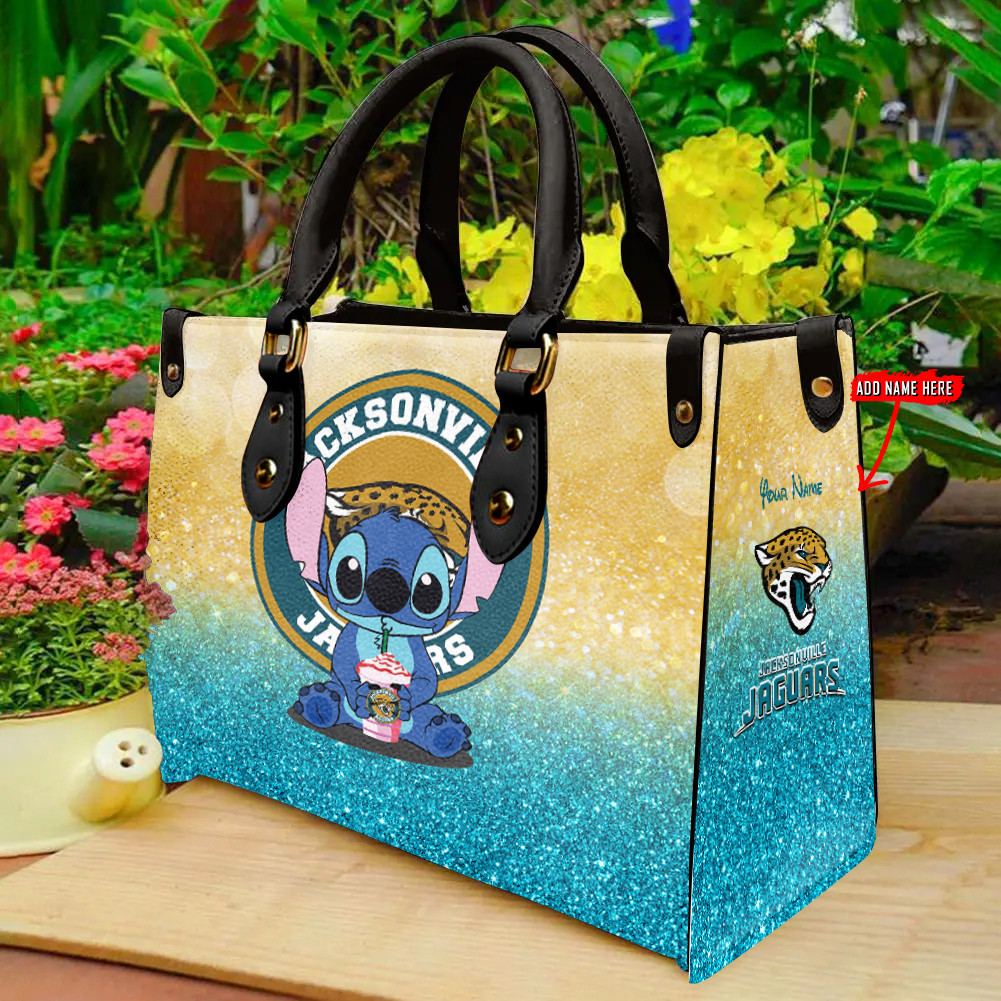 Jacksonville Jaguars Personalized Leather Hand Bag  - Image 2