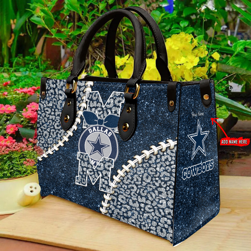 Dallas Cowboys Personalized Leather Hand Bag  - Image 2