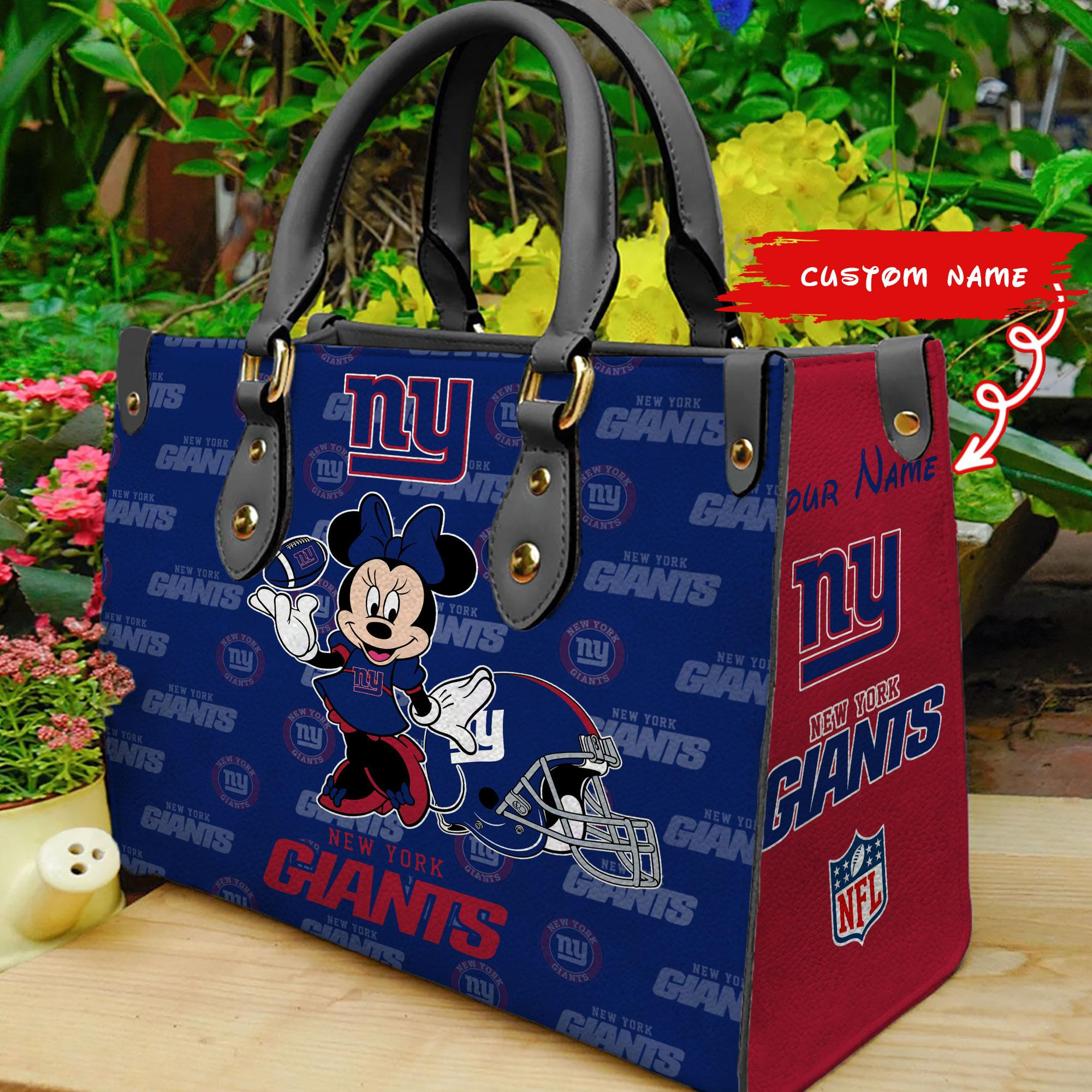 New York Giants Personalized Leather Hand Bag - Image 2