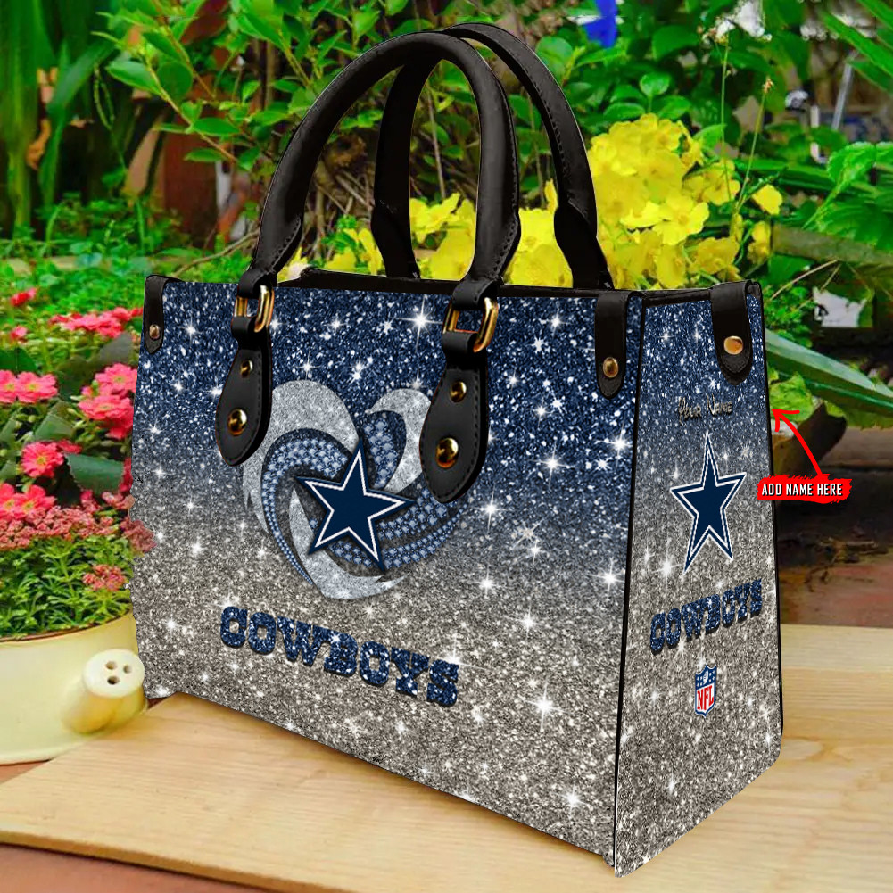 Dallas Cowboys Personalized Leather Hand Bag  - Image 2