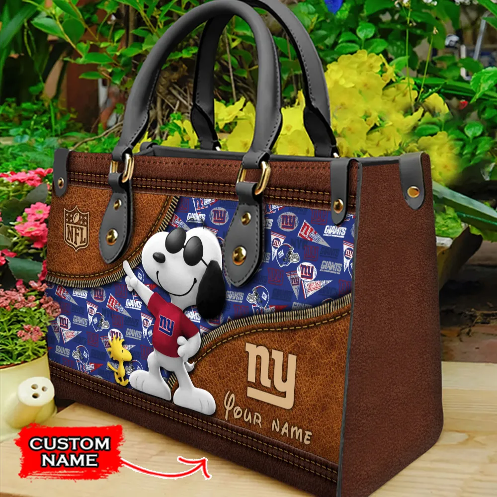 New York Giants Personalized Leather Hand Bag  - Image 2