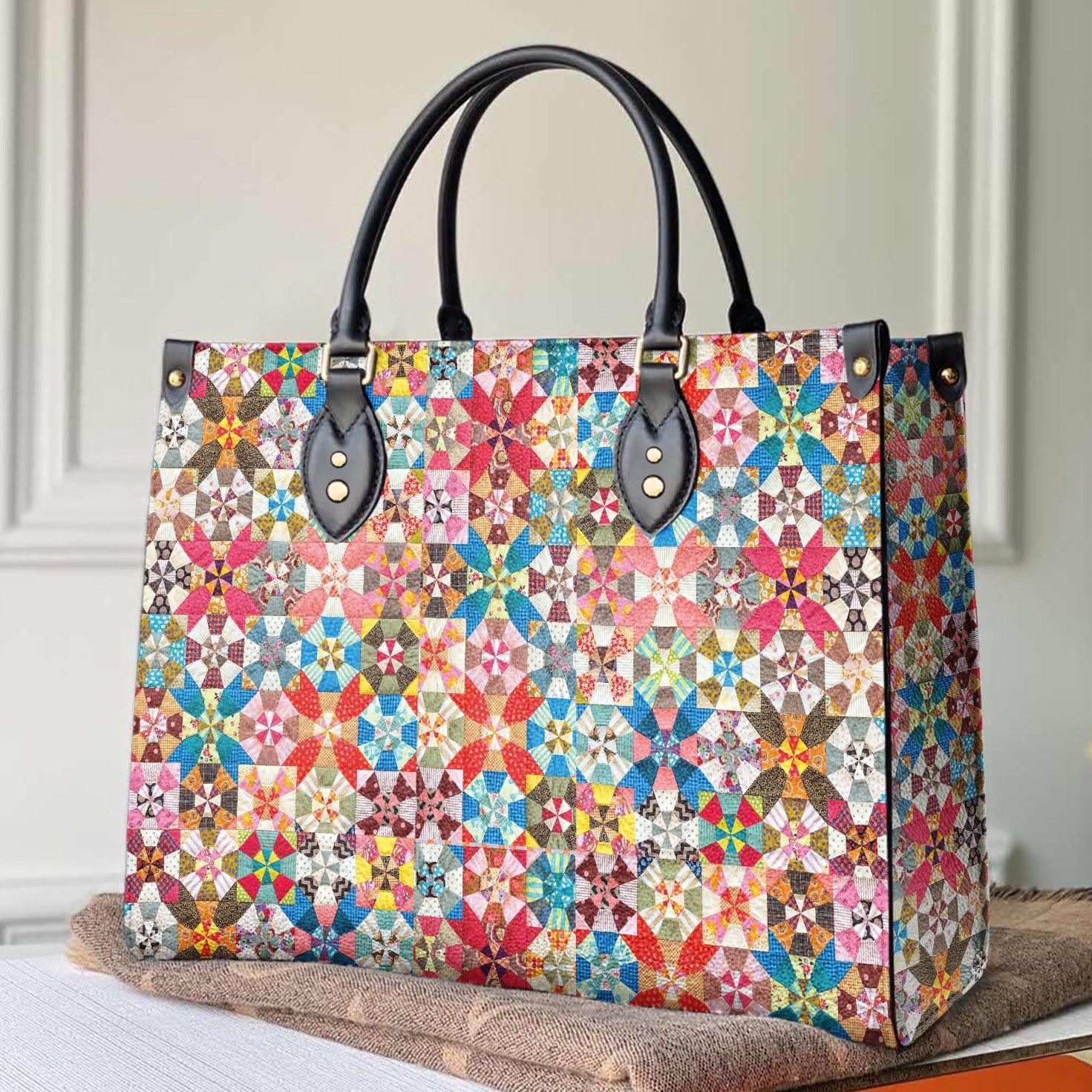 Personalized Vegan Leather Handbag Sewing Amazing Fabric - Image 2