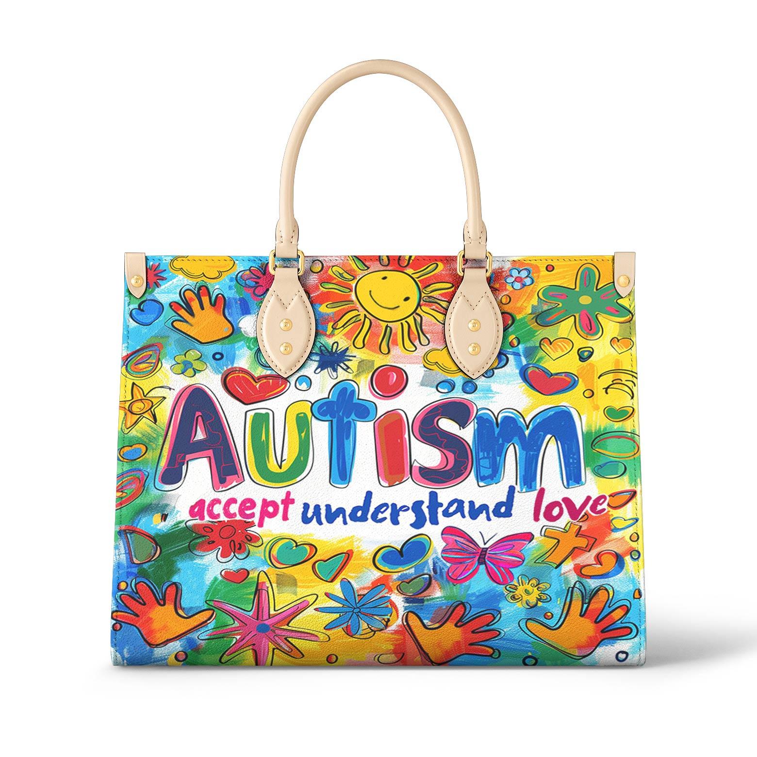 Personalized Vegan Leather Handbag Sunshine Smile - Image 2