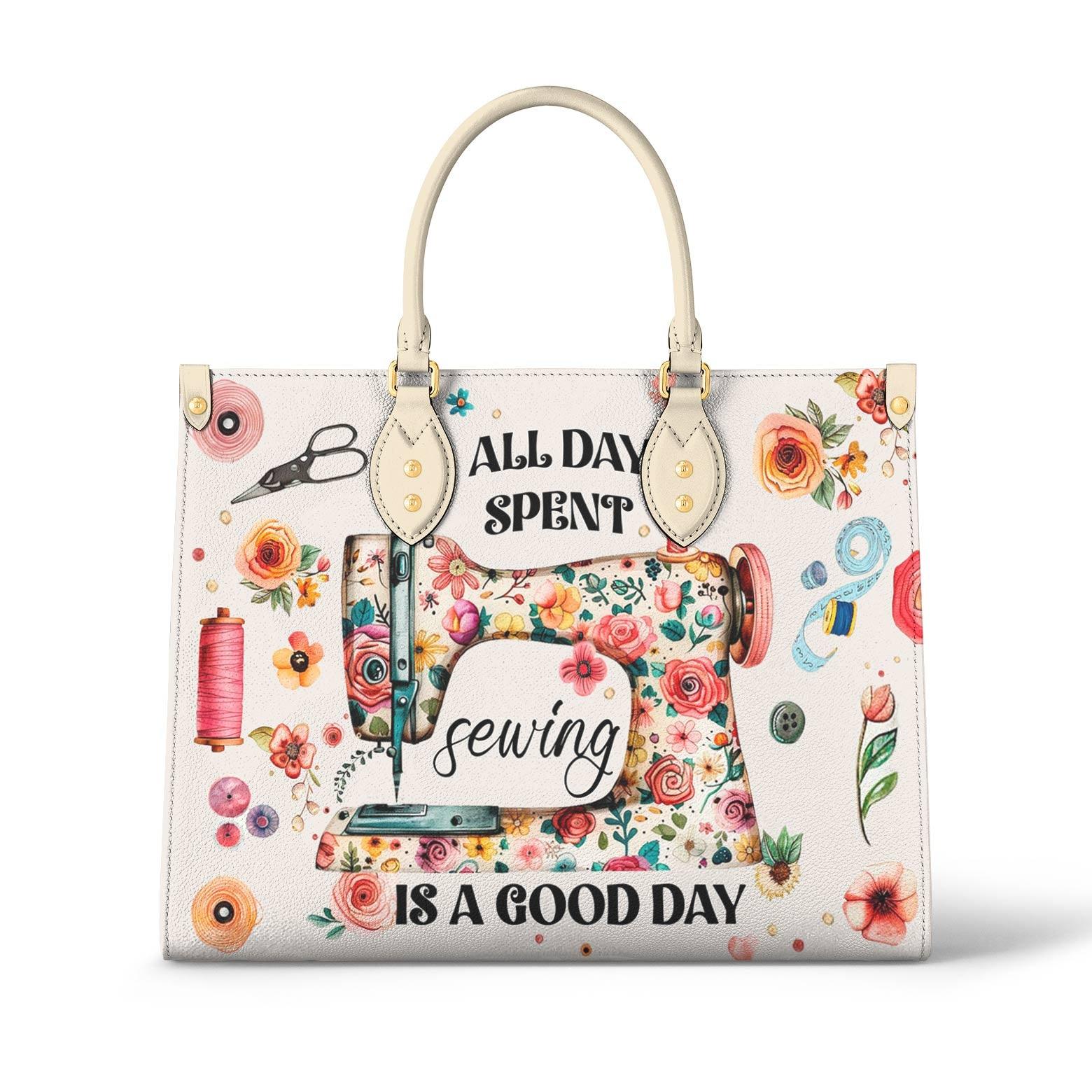 Personalized Vegan Leather Handbag Sewing Day - Image 2