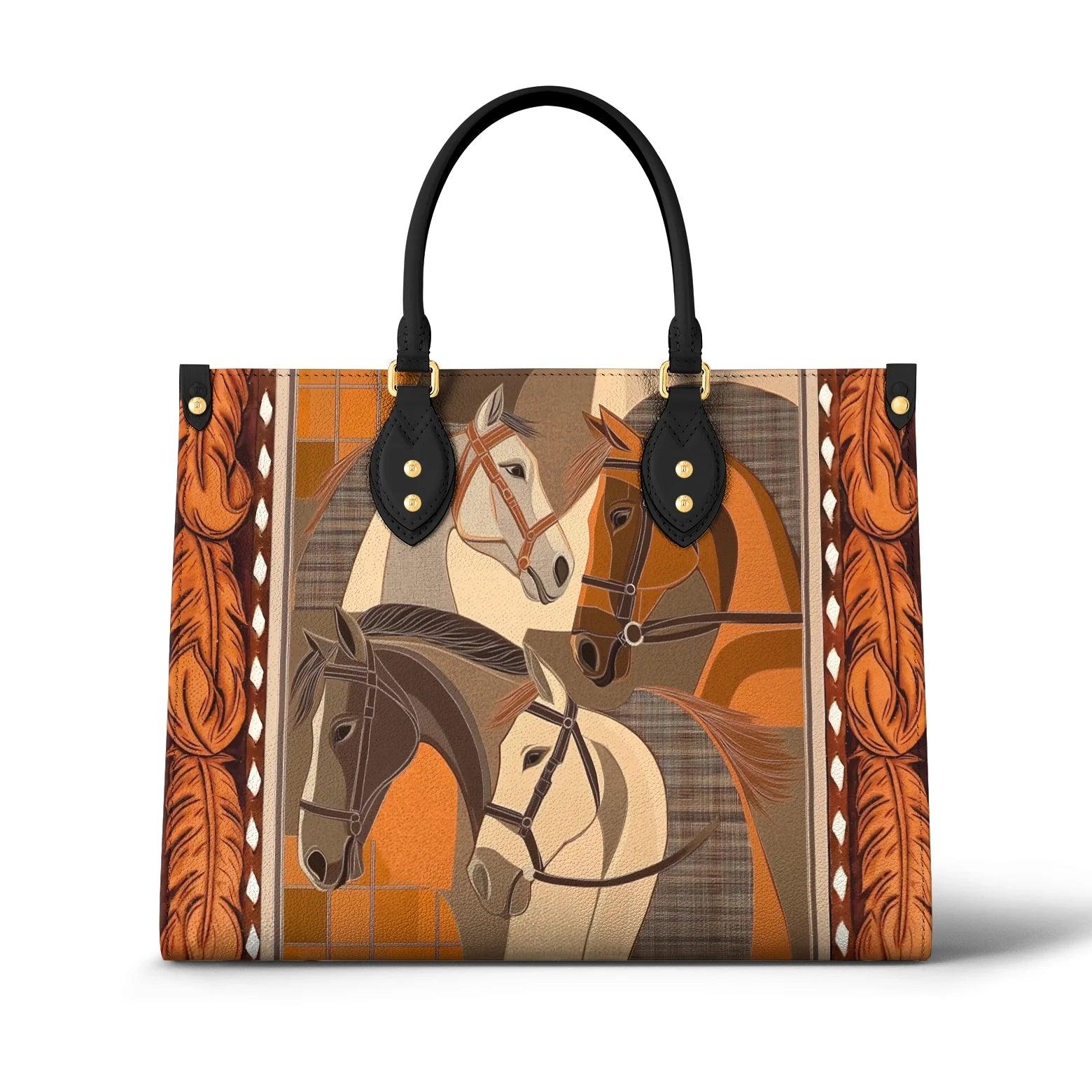 Personalized Vegan Leather Handbag Masterpiece In Horse - Image 2