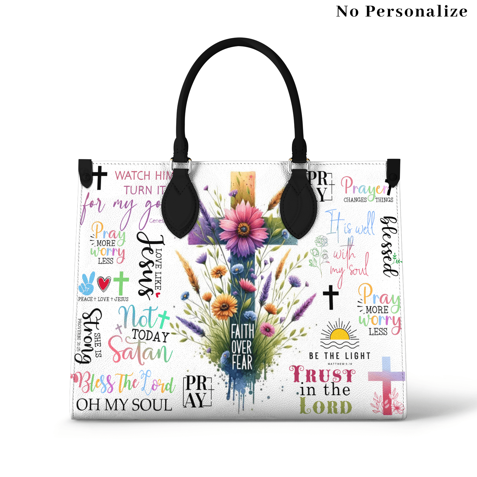 Personalized Vegan Leather Handbag Holy Chic - Image 2