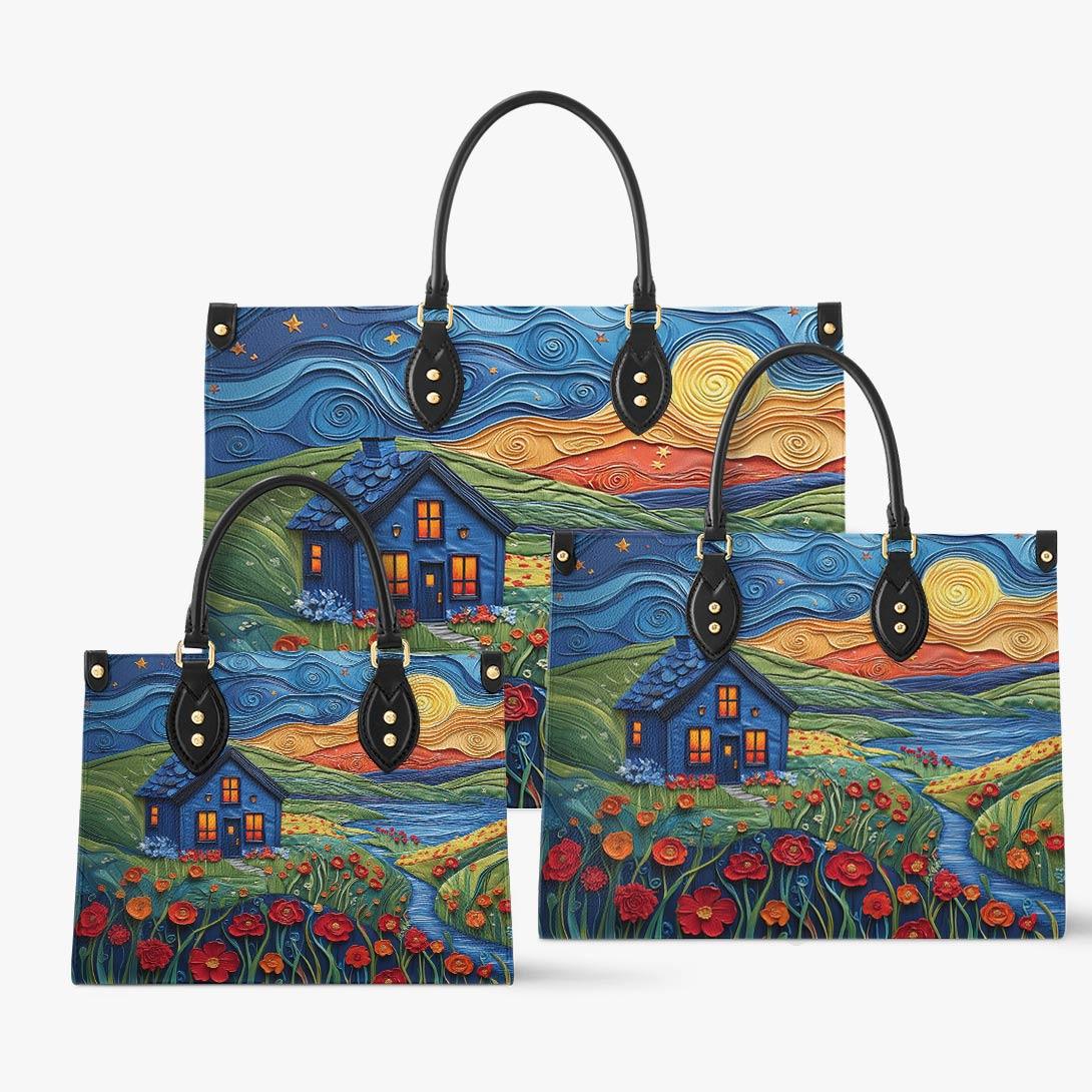 Personalized Vegan Leather Handbag Dreamy Retreat - Image 2