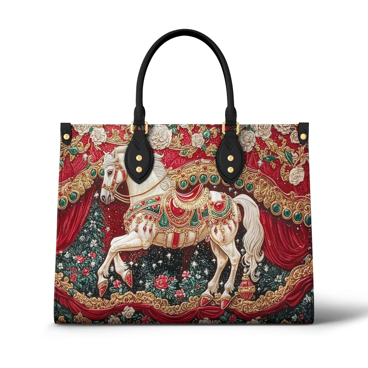 Personalized Vegan Leather Handbag Ethereal Equestrian - Image 2