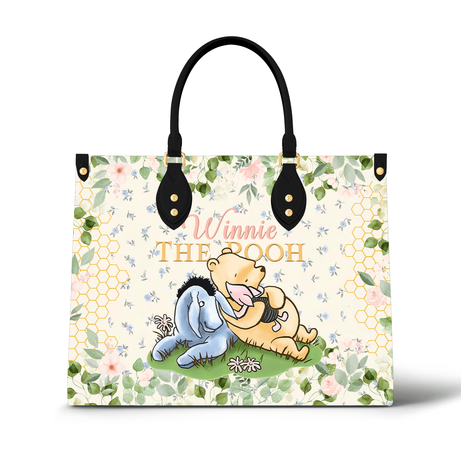 Personalized Vegan Leather Handbag Bear Bliss - Image 2