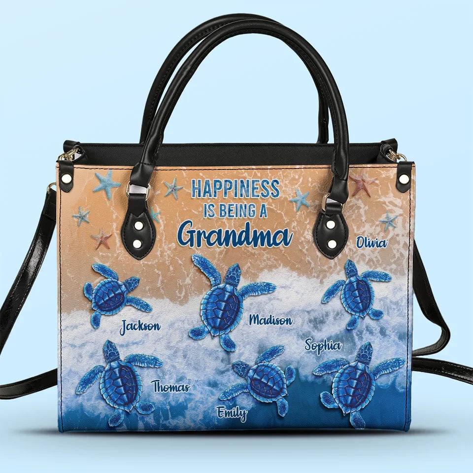 If Nothing Is Going Well Call Your Grandmother Family Personalized Vegan Leather Handbag Gift For Mom Grandma - Image 2