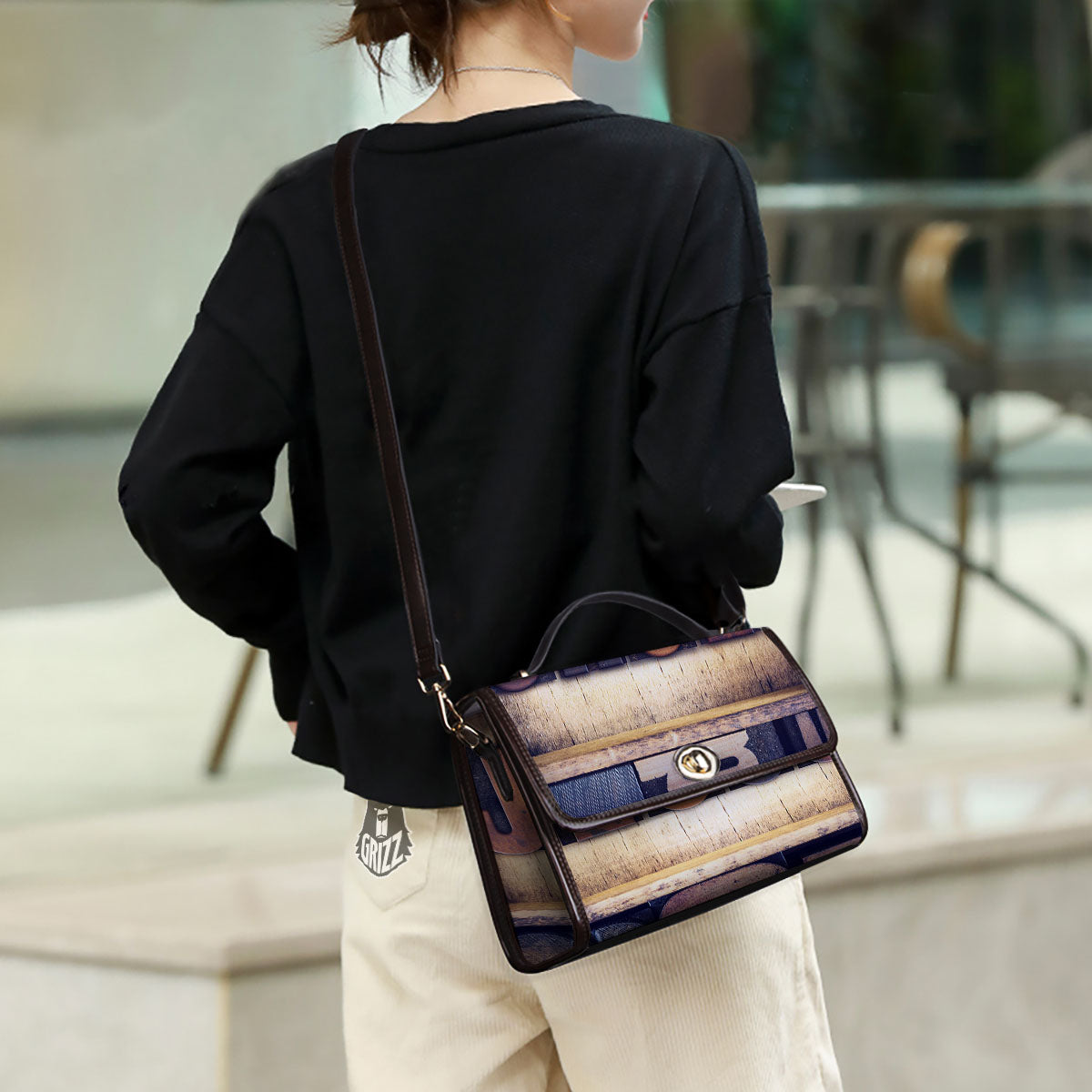 Religious Jesus Words Print Women's Satchel Bag - Image 3