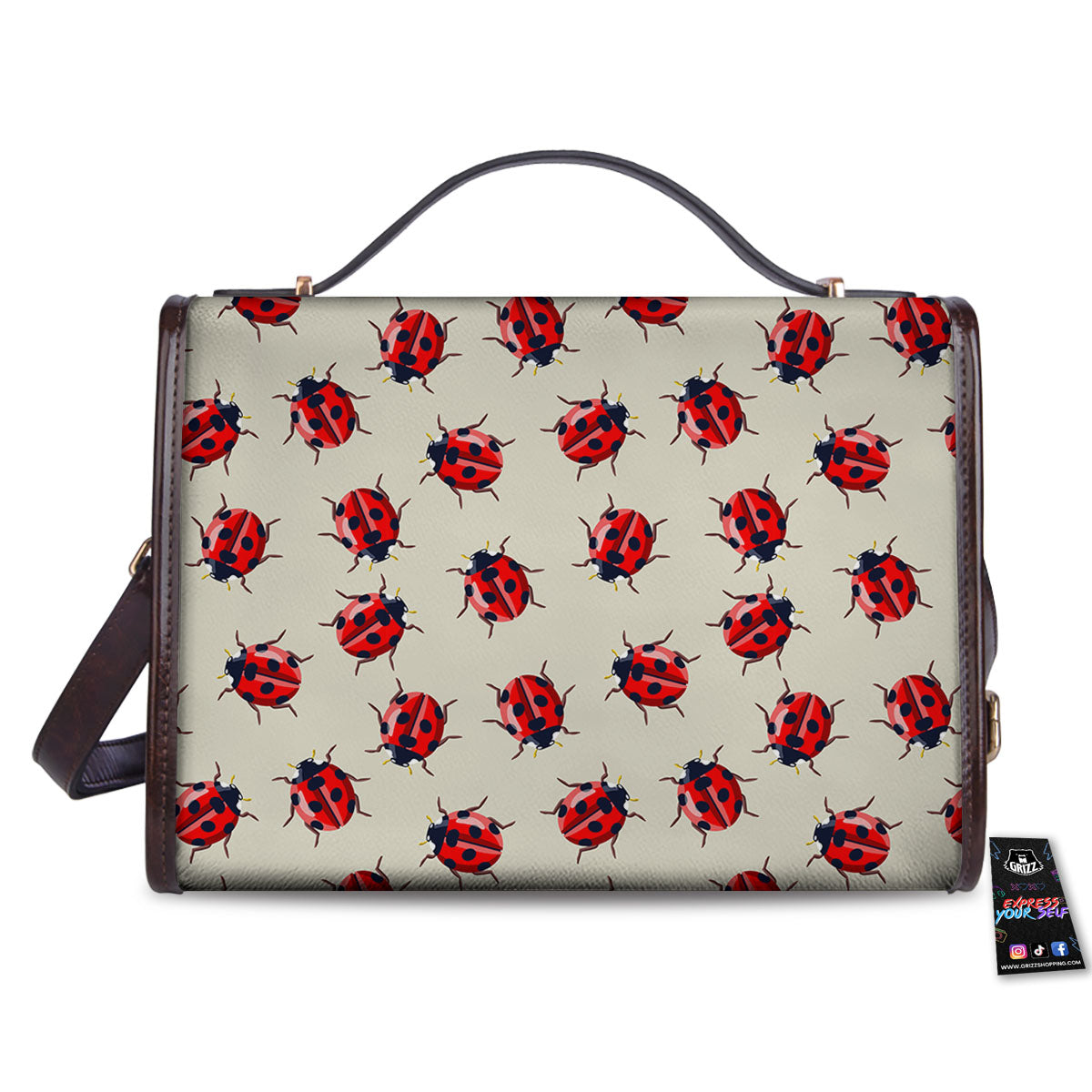 Ladybird Little Print Pattern Women's Satchel Bag - Image 2