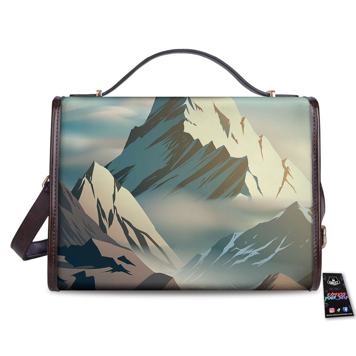 High Mountain Print Women's Satchel Bag - Image 2