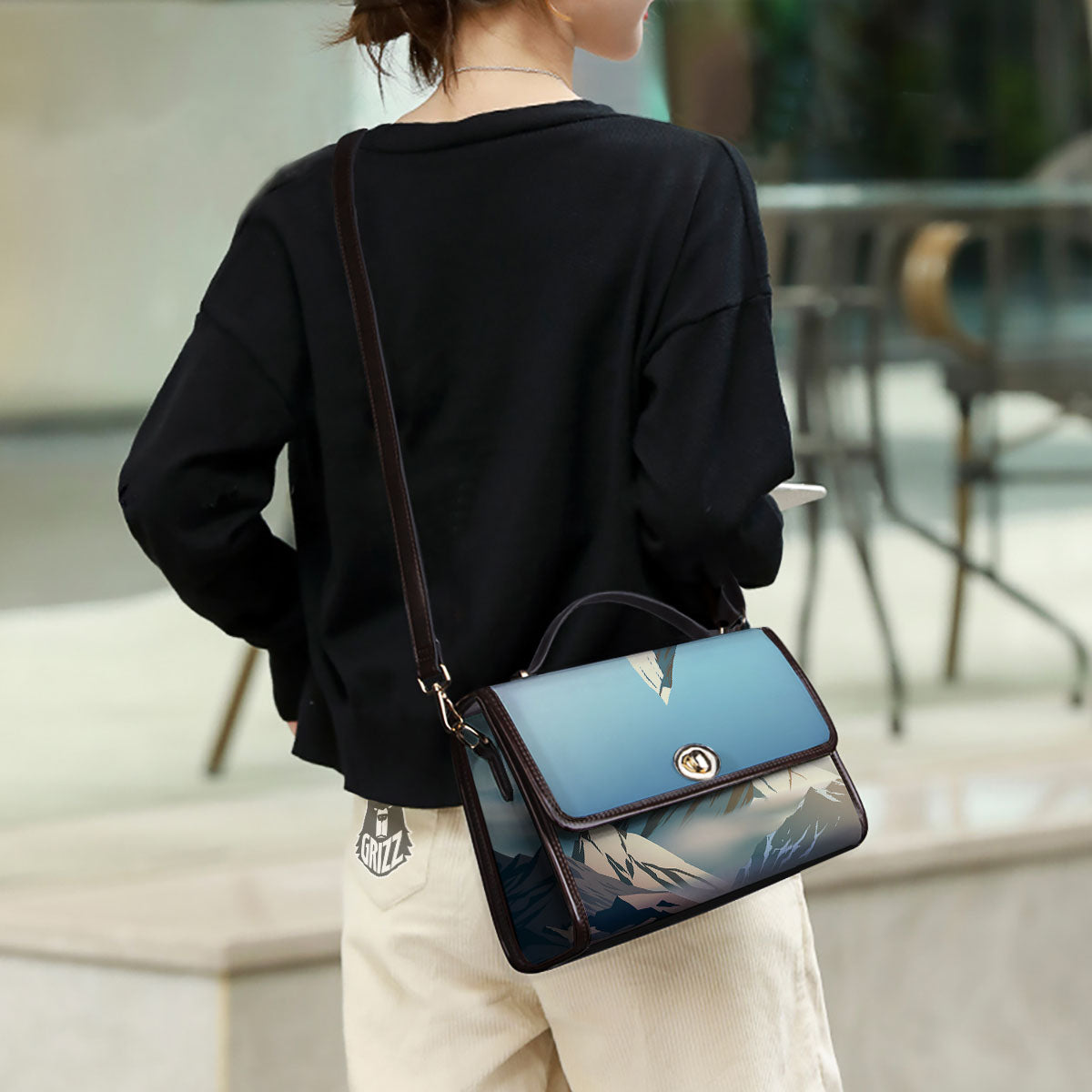 High Mountain Print Women's Satchel Bag - Image 3