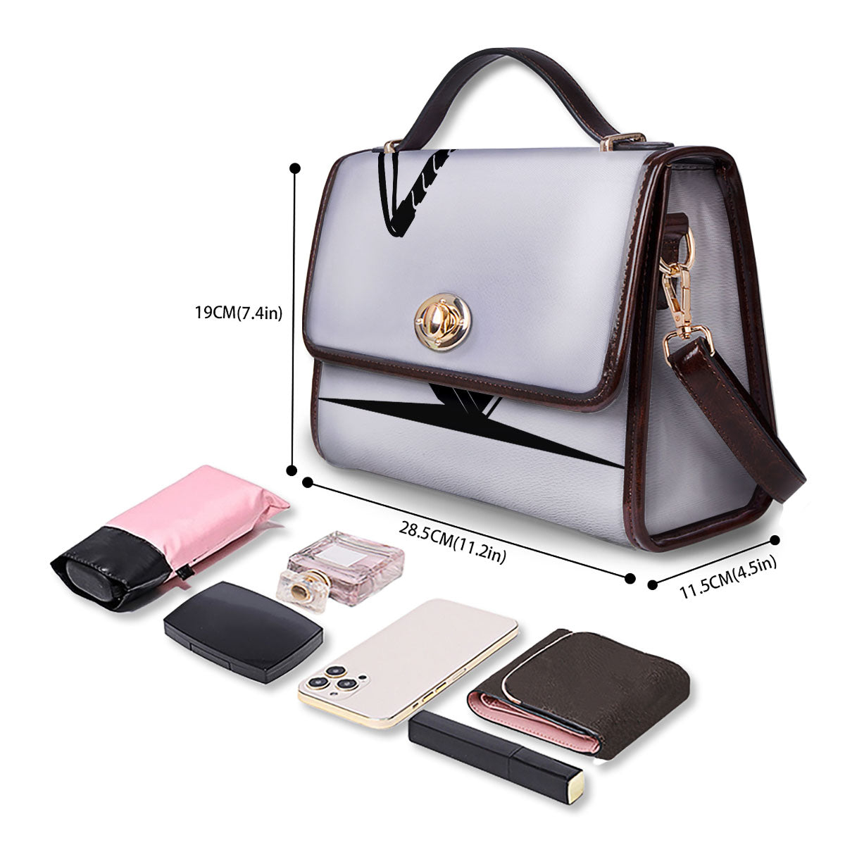 Mjolnir Hammer Of Thor Print Women's Satchel Bag - Image 4