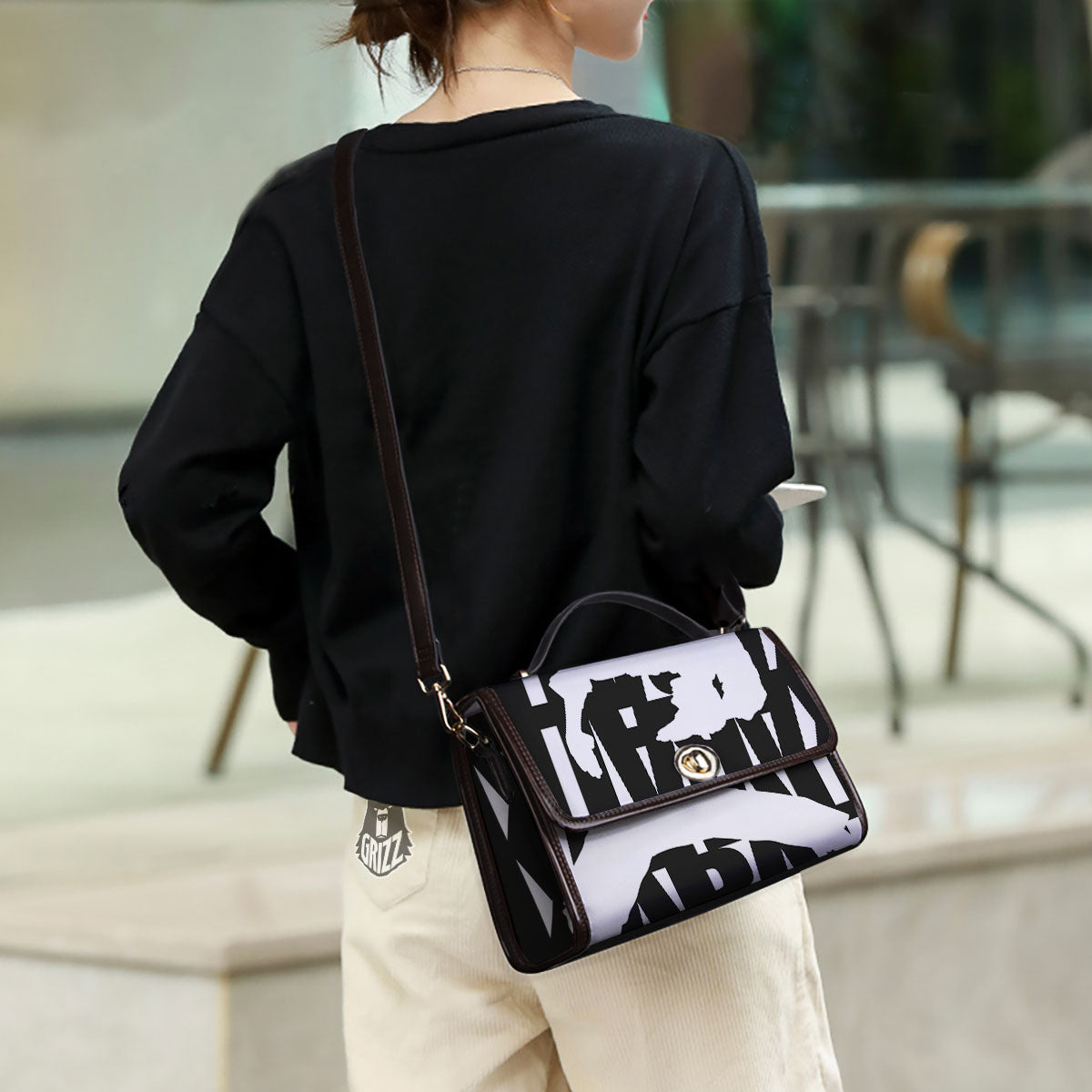 Text Karate Print Women's Satchel Bag - Image 3