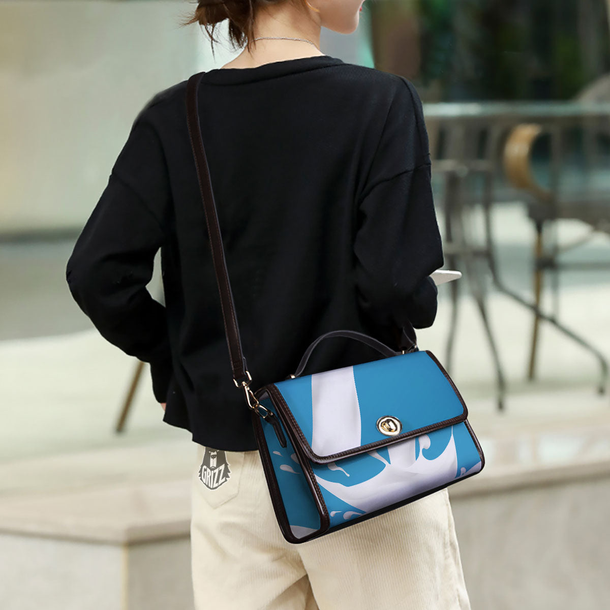 Splash Milk Print Women's Satchel Bag - Image 3
