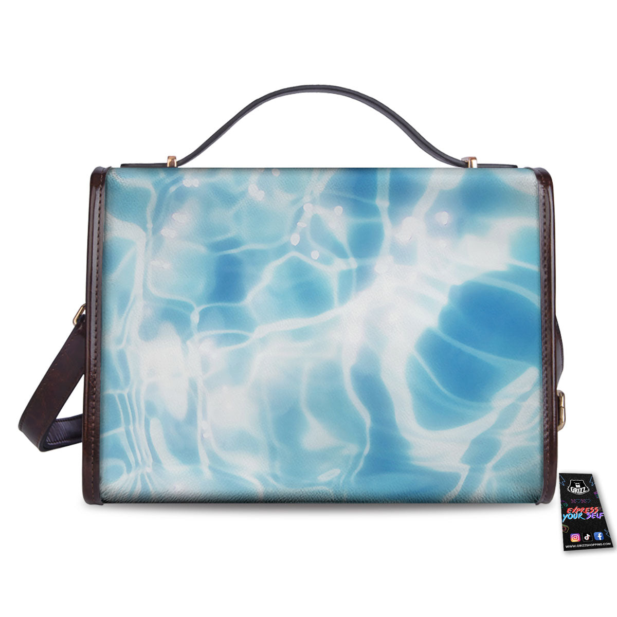 Surface Pool Water Print Women's Satchel Bag - Image 2