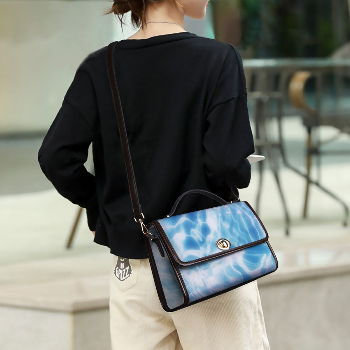 Surface Pool Water Print Women's Satchel Bag - Image 3