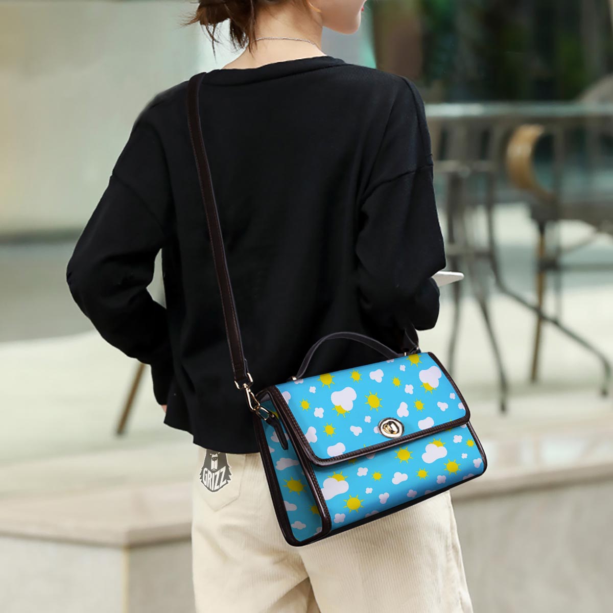 Sun Shiny Print Pattern Women's Satchel Bag - Image 3