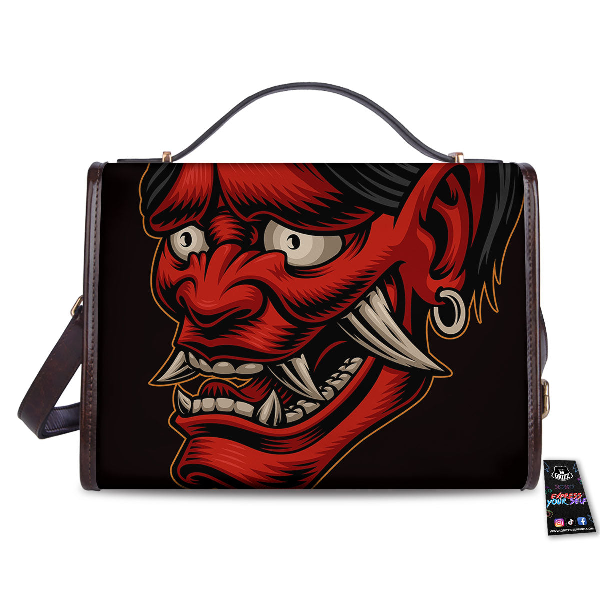 Demon Japanese Print Women's Satchel Bag - Image 2