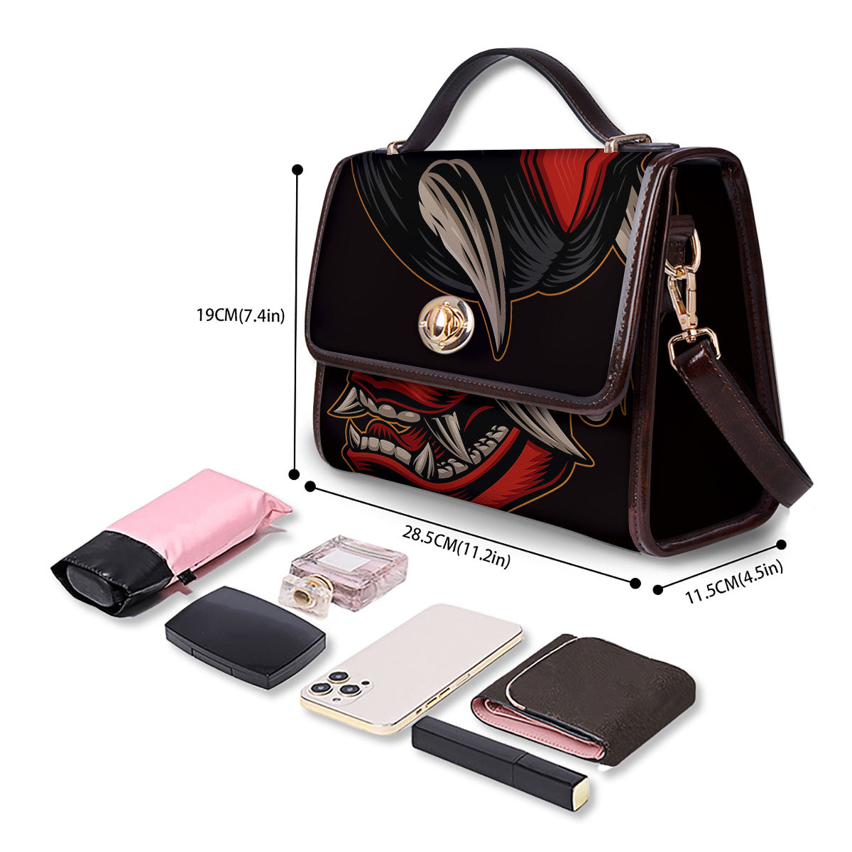 Demon Japanese Print Women's Satchel Bag - Image 4