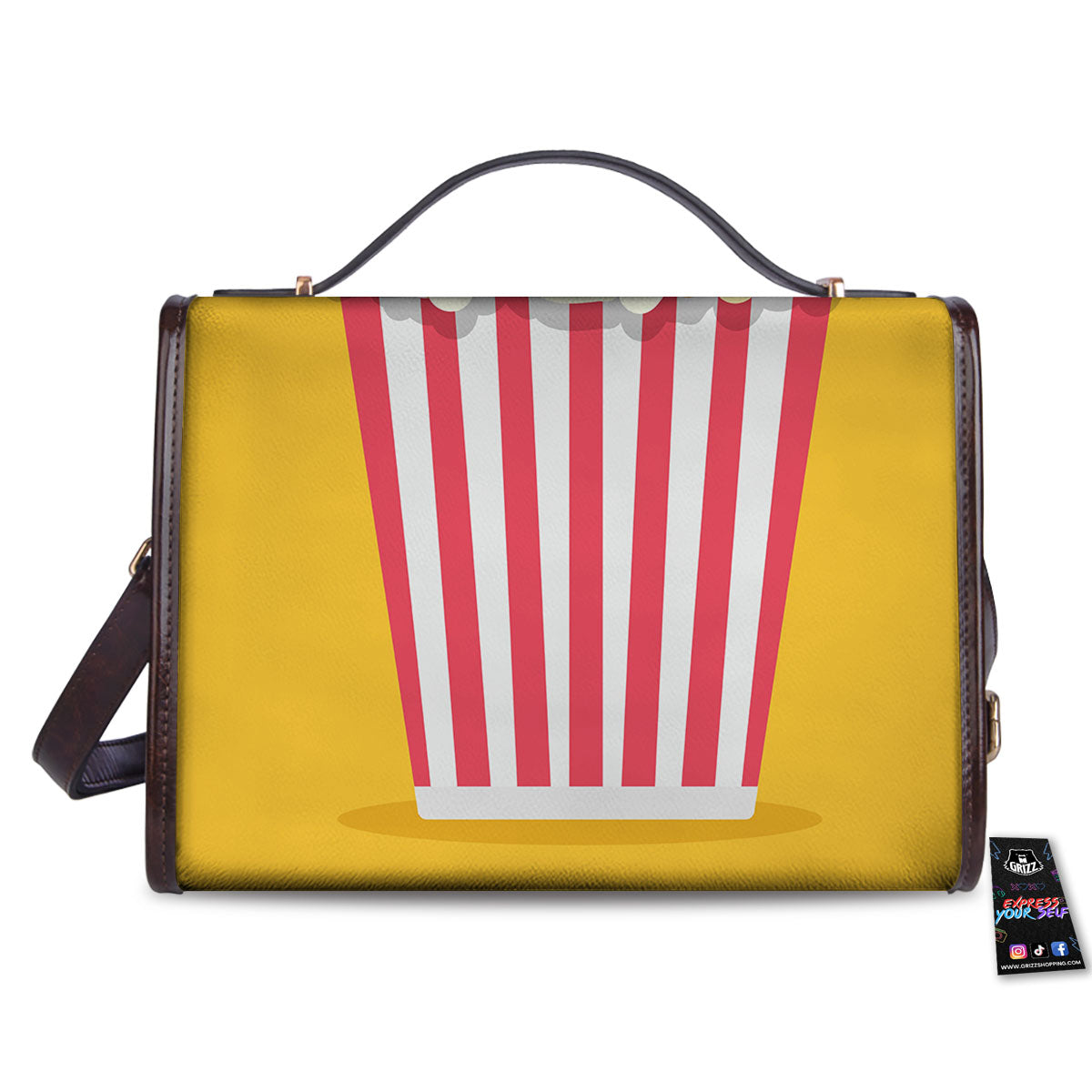 Popcorn Print Women's Satchel Bag - Image 2