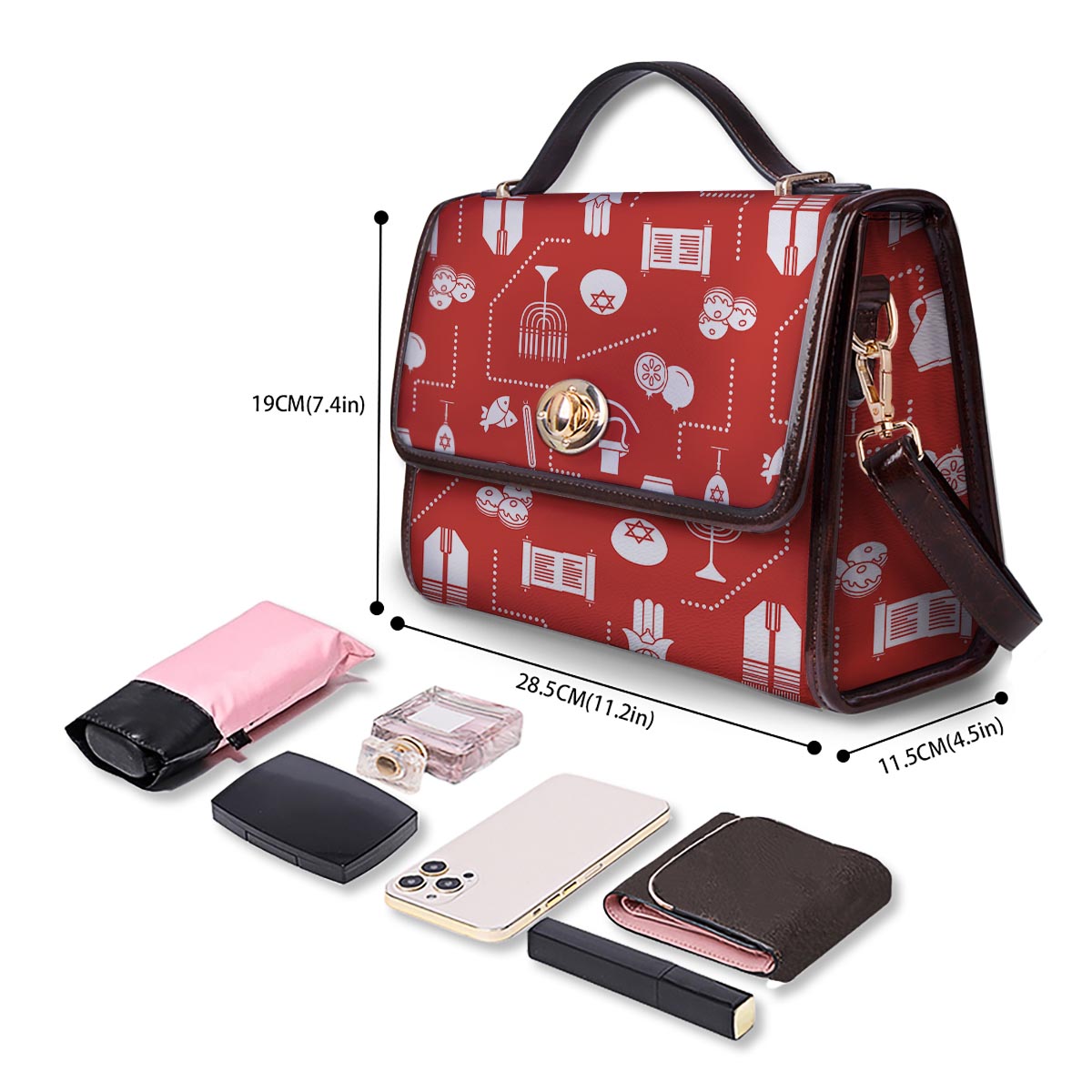 Orthodox Print Pattern Women's Satchel Bag - Image 4