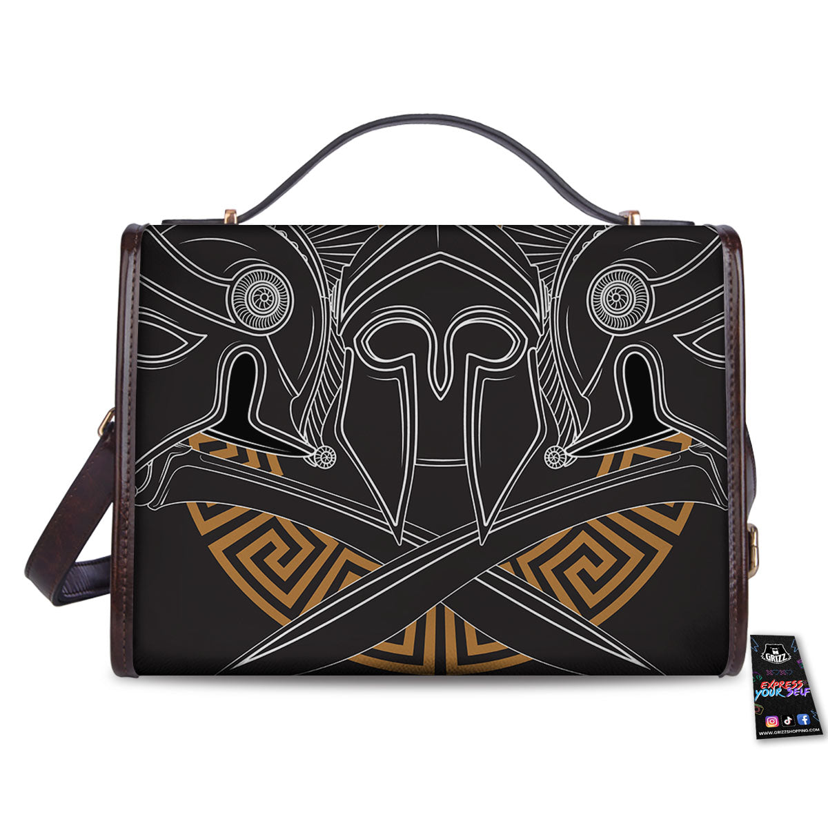 Labe Spartan Molon Print Women's Satchel Bag - Image 2