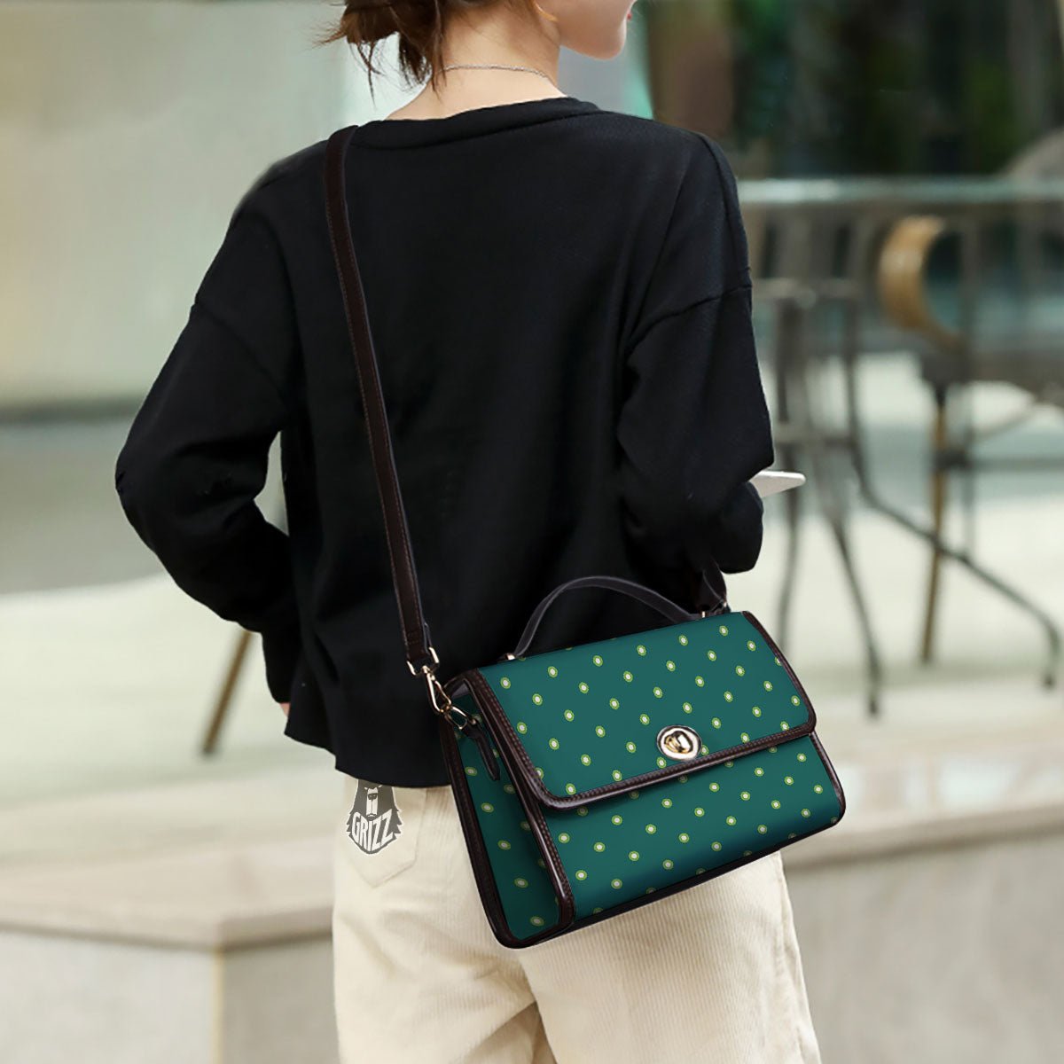 St. Patrick's Day Polka Dot Irish Print Women's Satchel Bag - Image 3
