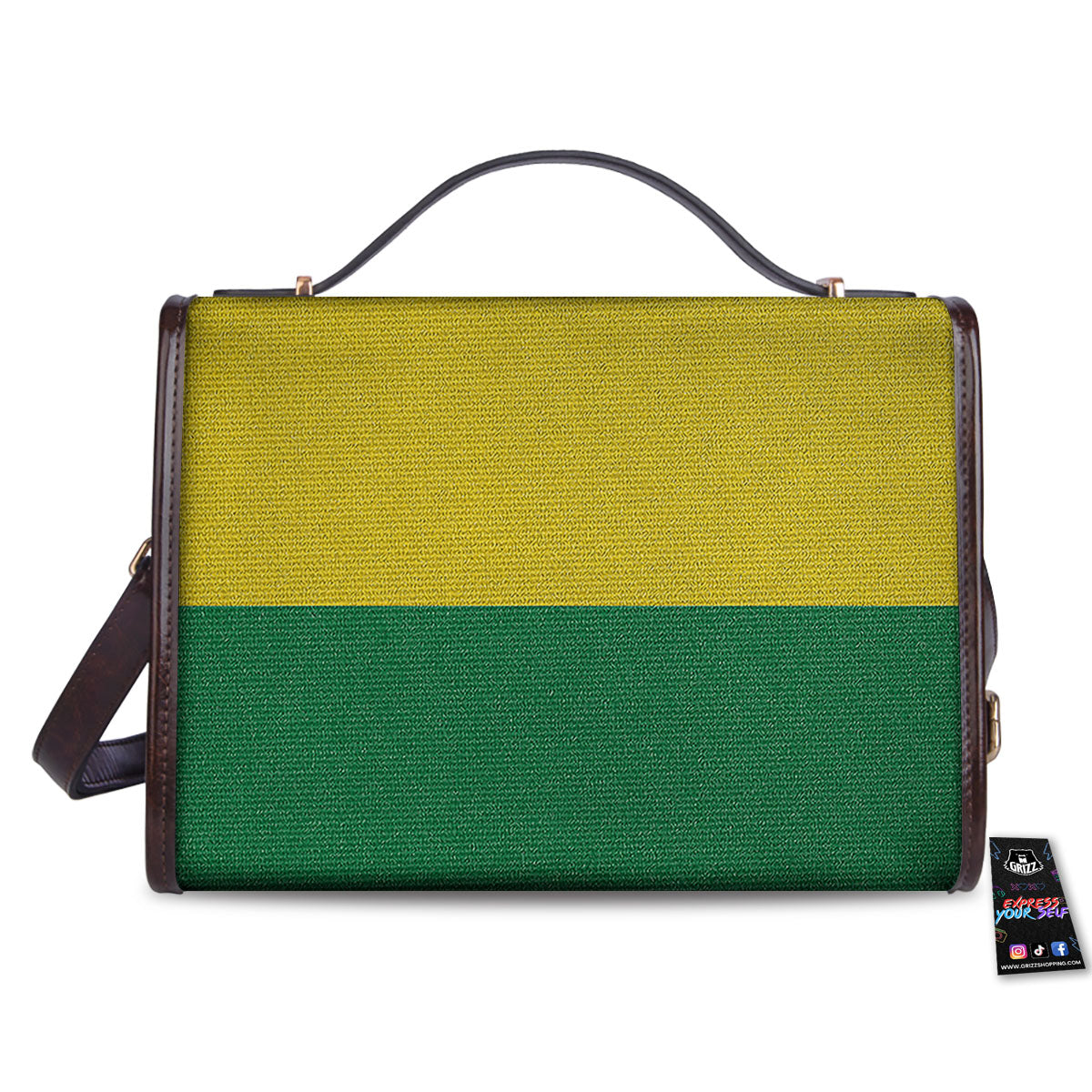 Flag Rasta Print Women's Satchel Bag - Image 2