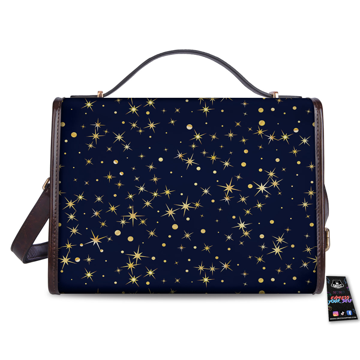 Sparkle Shiny Print Pattern Women's Satchel Bag - Image 2