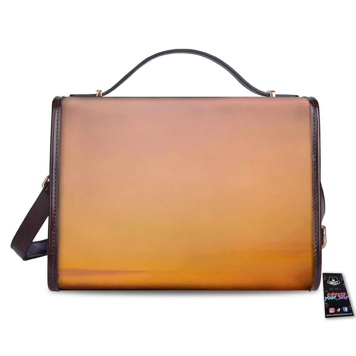 Sky Sunrise Print Women's Satchel Bag - Image 2