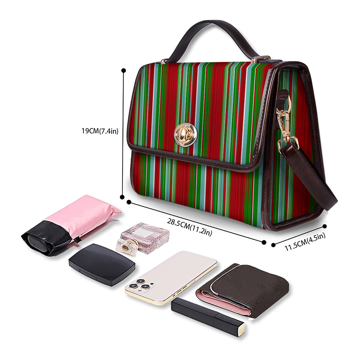 Serape Mexican Vintage Print Pattern Women's Satchel Bag - Image 4