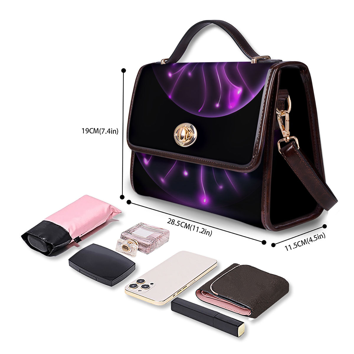 Ball Plasma Print Women's Satchel Bag - Image 4
