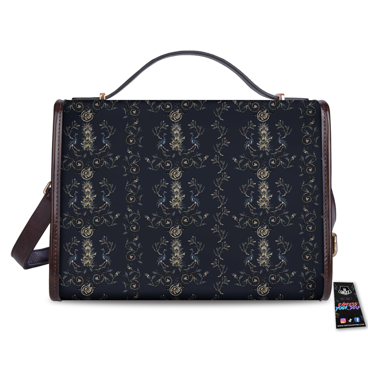 Mosaic Bird Pattern Women's Satchel Bag - Image 2