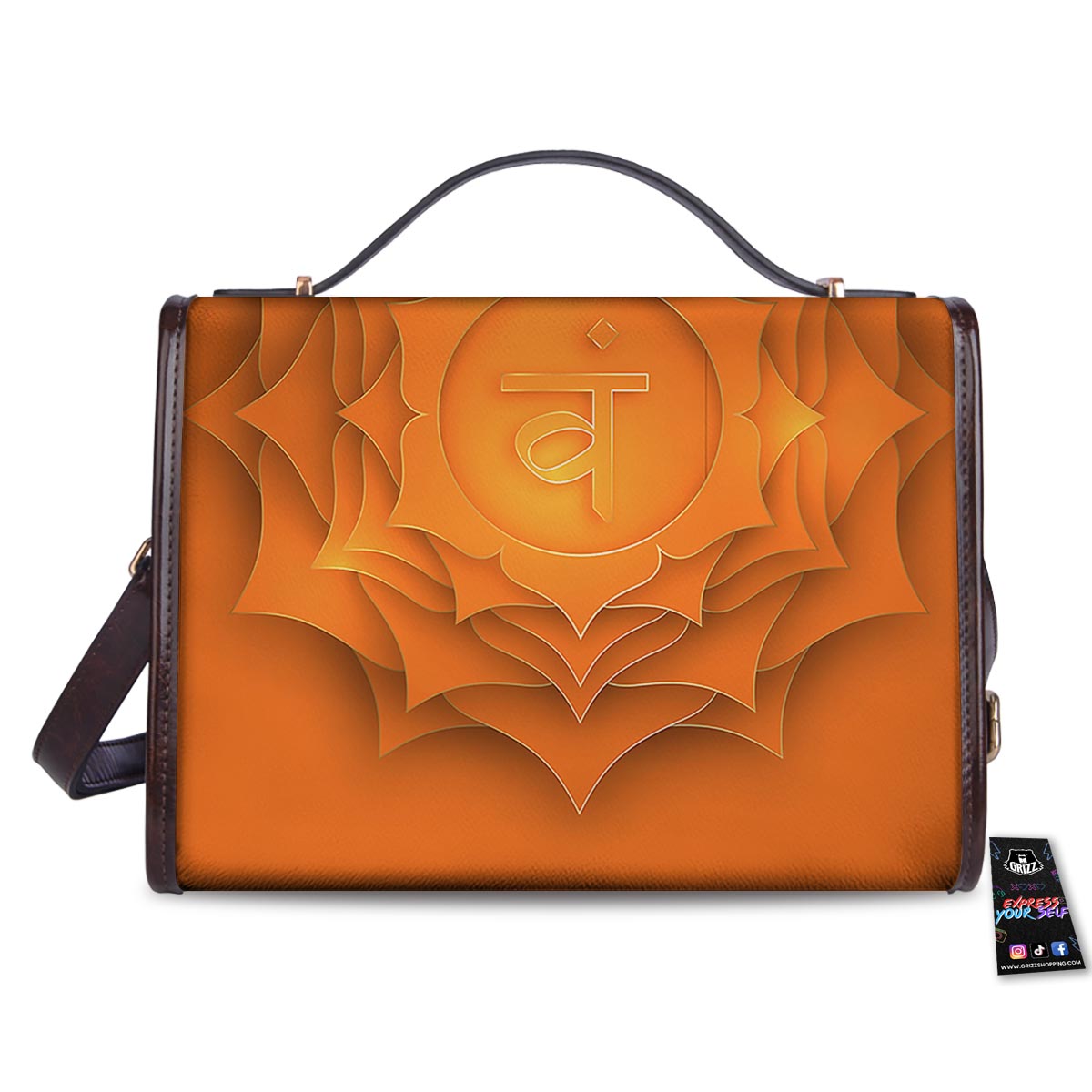 Mandala Swadhisthana Chakra Print Women's Satchel Bag - Image 2