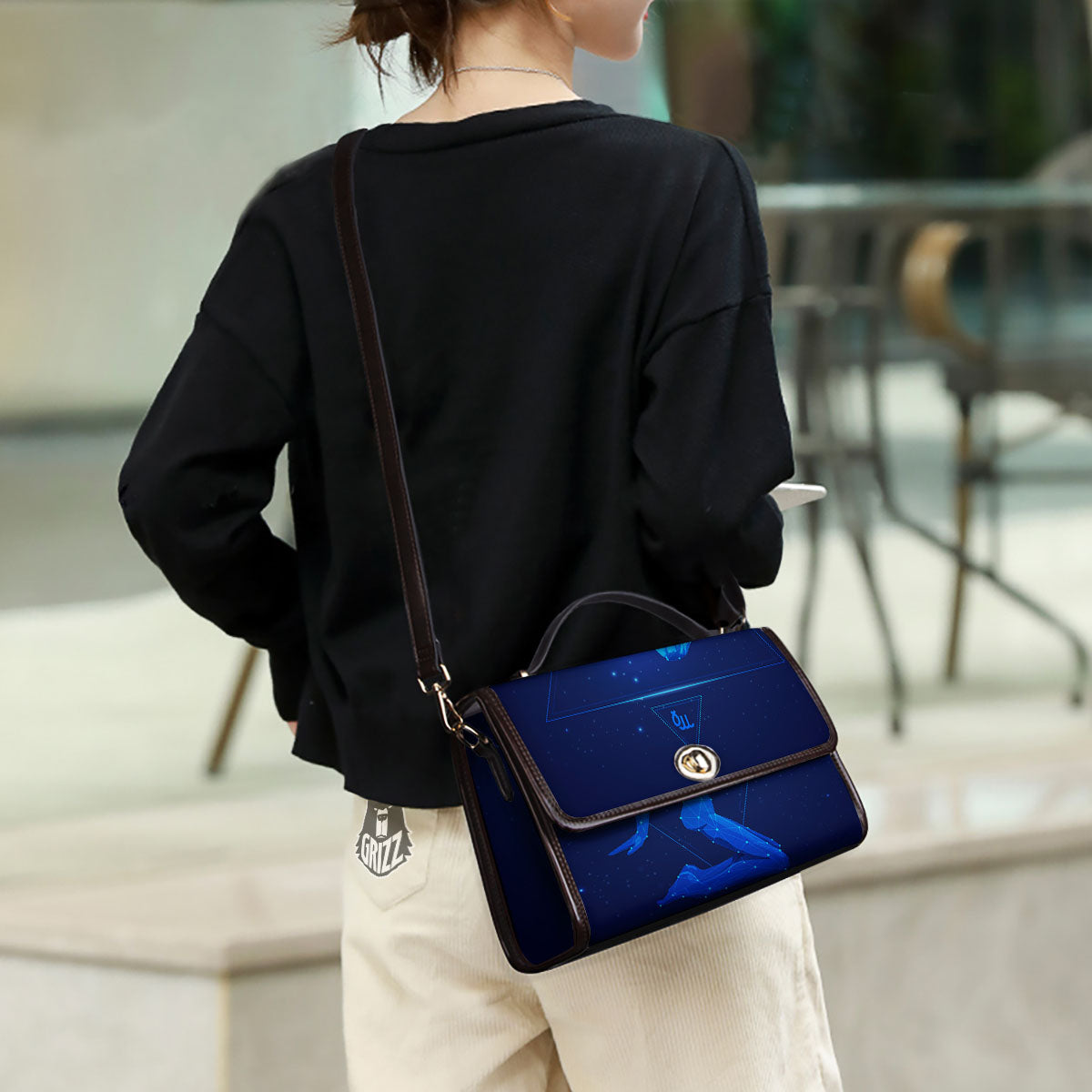 Constellation Virgo Print Women's Satchel Bag - Image 3
