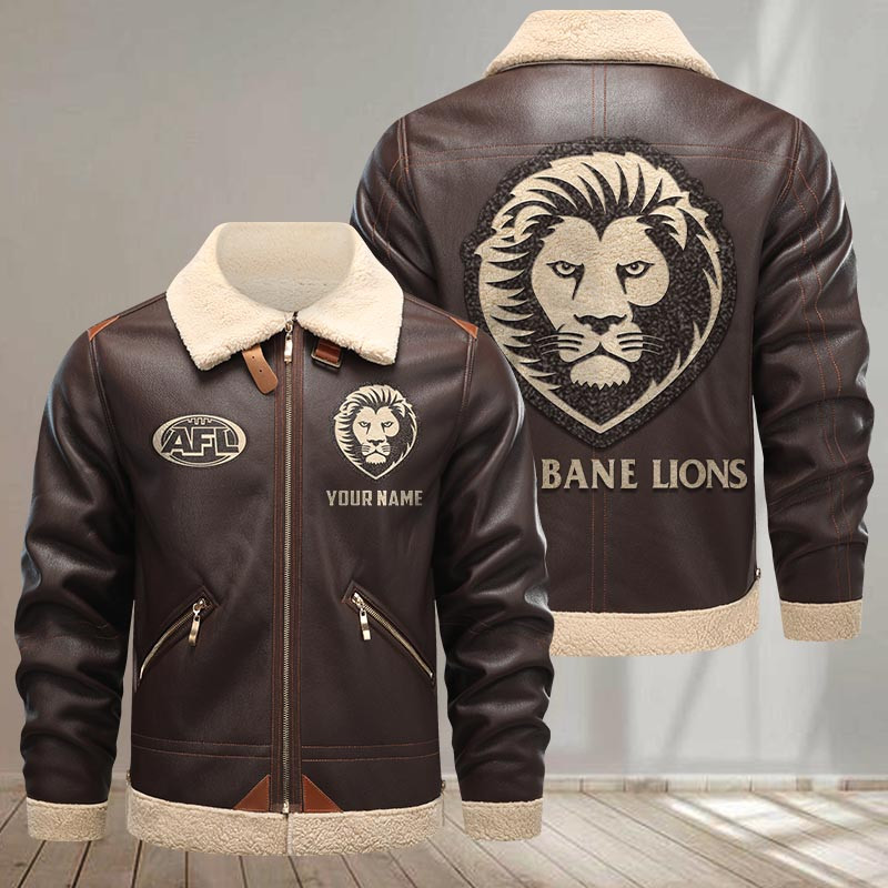 Brisbane Lions Leather Jacket For Women