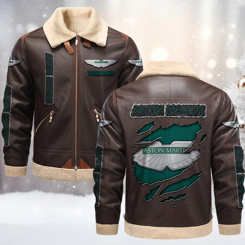 Aston-Martin Fleece Leather Jacket