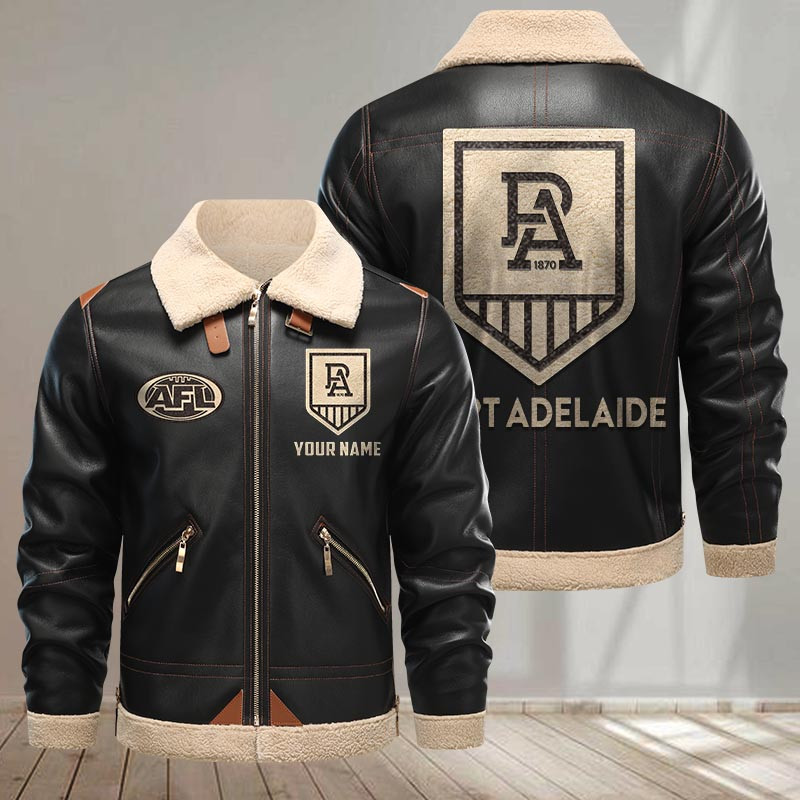 Port Adelaide Power Pu Leather Jacket 