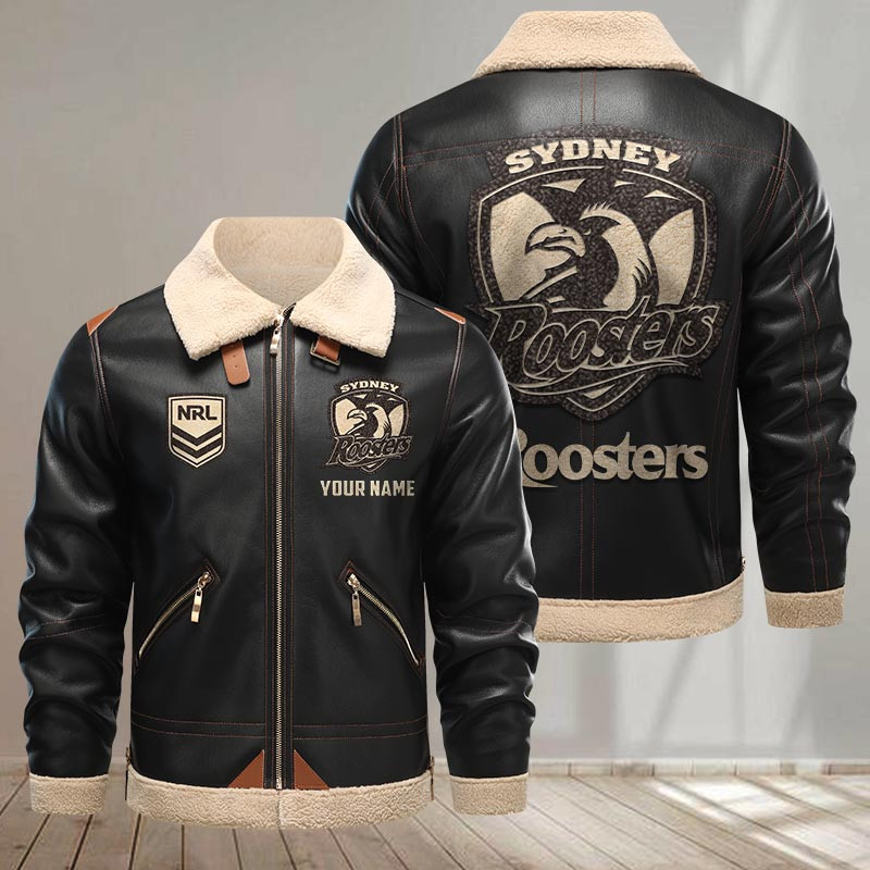 Sydney Roosters Pu Leather Jacket 