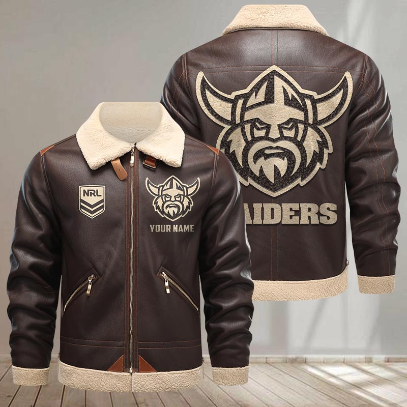 Canberra Raiders Pu Leather Jacket 