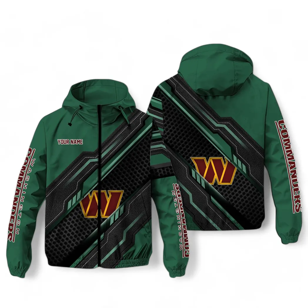 Arizona Cardinals NFL Windbreaker Jacket Custom Green Passionate Fan Windbreaker